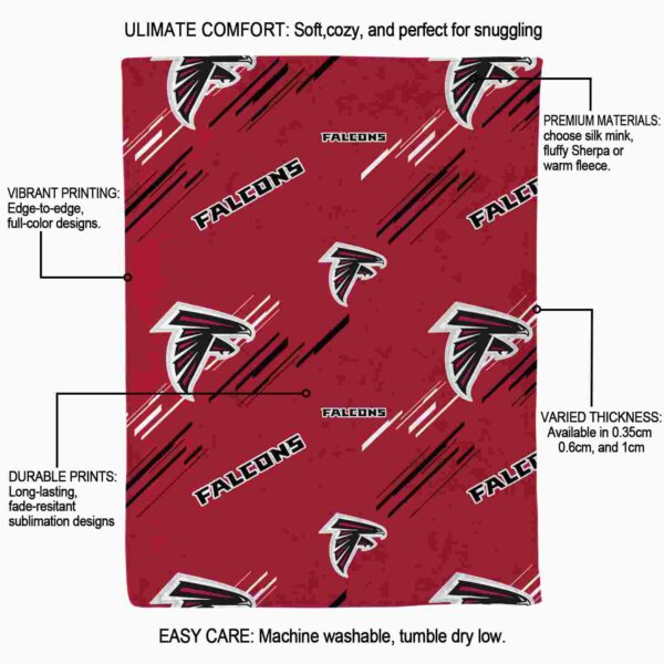 atlanta falcons fan spirit red blanket new arrival