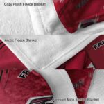 atlanta falcons fan spirit red blanket premium grade