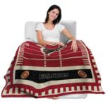 atlanta falcons football field red blanket latest model