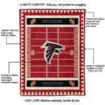 atlanta falcons football field red blanket new arrival
