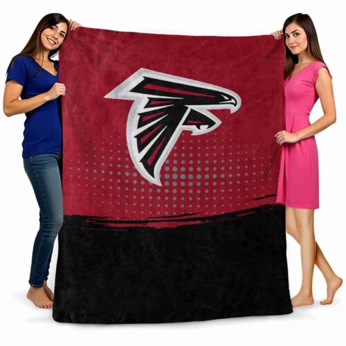 atlanta falcons gradient dots red blanket fashion forward