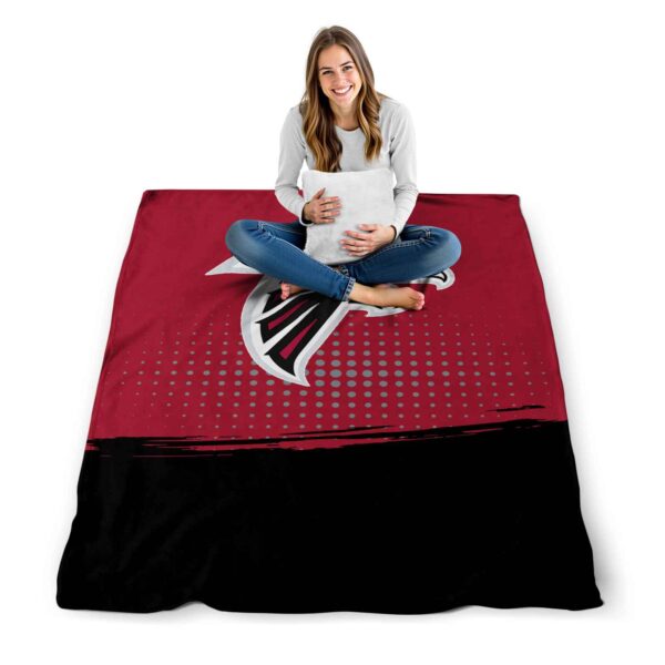 atlanta falcons gradient dots red blanket high quality