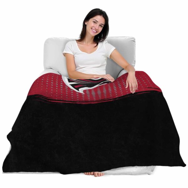atlanta falcons gradient dots red blanket latest model