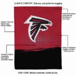 atlanta falcons gradient dots red blanket new arrival