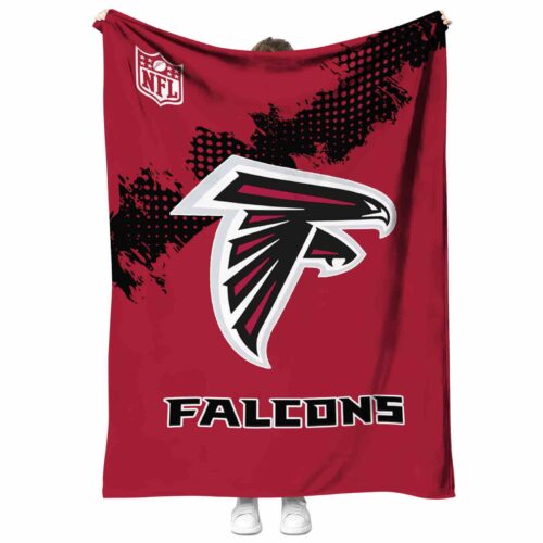 atlanta falcons grunge texture red blanket best selling