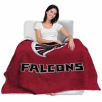 atlanta falcons grunge texture red blanket latest model