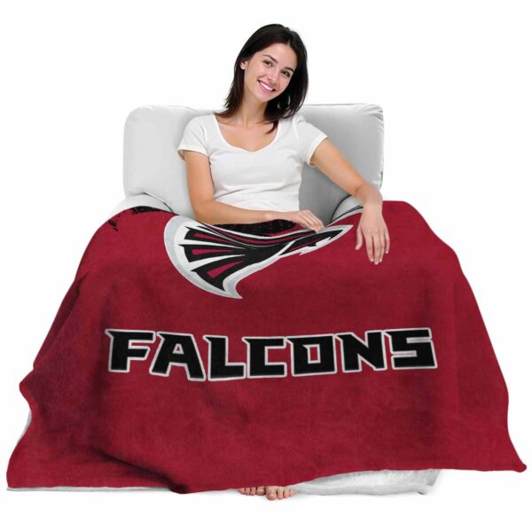 atlanta falcons grunge texture red blanket latest model