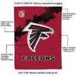 atlanta falcons grunge texture red blanket new arrival