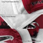 atlanta falcons grunge texture red blanket premium grade