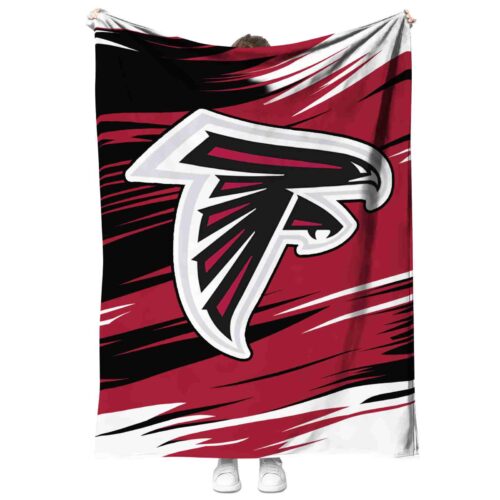 atlanta falcons paint streaks red white blanket best selling
