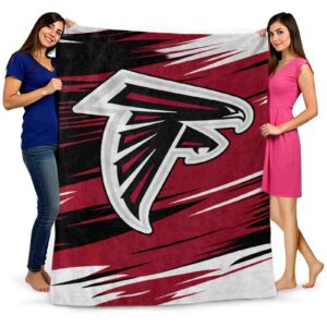 atlanta falcons paint streaks red white blanket fashion forward