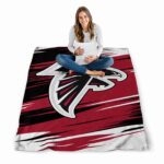 atlanta falcons paint streaks red white blanket high quality