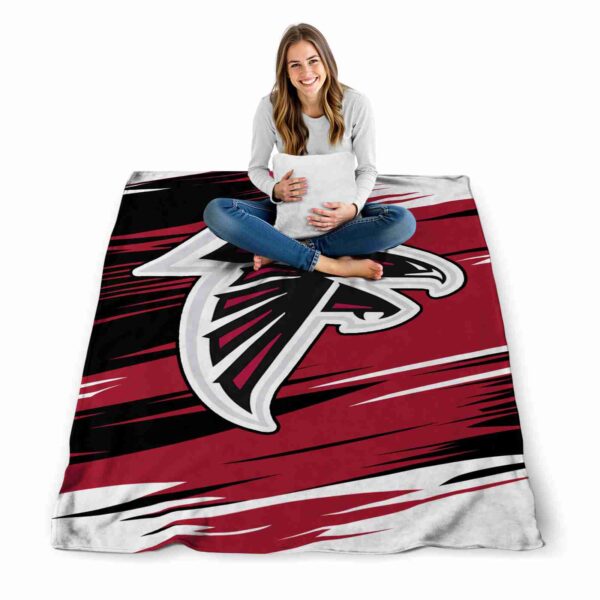 atlanta falcons paint streaks red white blanket high quality