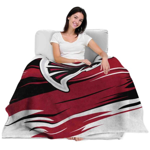atlanta falcons paint streaks red white blanket latest model