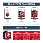 atlanta falcons paint streaks red white blanket trendy