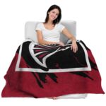 atlanta falcons splatter effect red blanket latest model