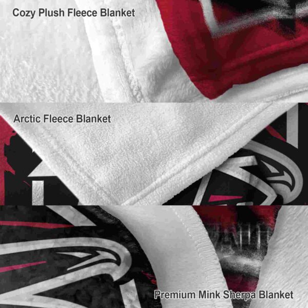 atlanta falcons splatter effect red blanket premium grade