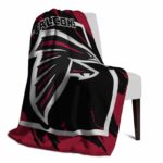 atlanta falcons splatter effect red blanket top rated