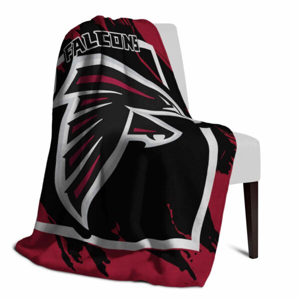 atlanta falcons splatter effect red blanket top rated