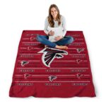 atlanta falcons striped pattern red blanket high quality