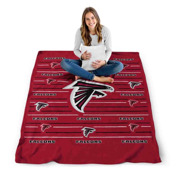 atlanta falcons striped pattern red blanket high quality