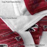atlanta falcons striped pattern red blanket premium grade