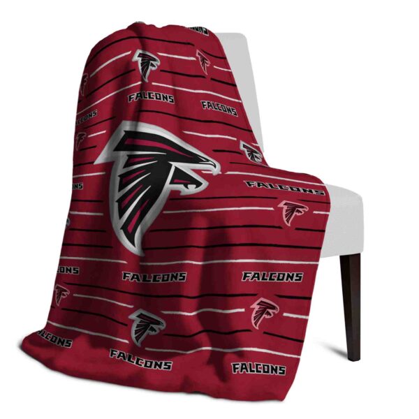 atlanta falcons striped pattern red blanket top rated