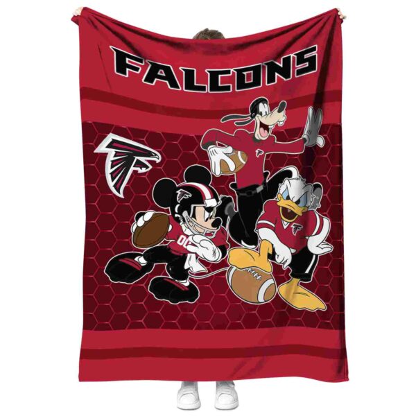 atlanta falcons three musketeers red blanket best selling