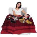 atlanta falcons three musketeers red blanket latest model