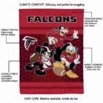 atlanta falcons three musketeers red blanket new arrival