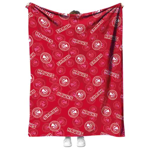 atlanta hawks diehard fans red blanket best selling