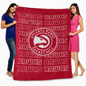 atlanta hawks fan pride red blanket fashion forward