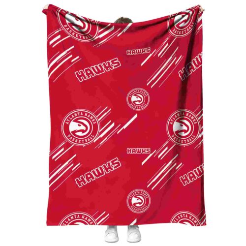 atlanta hawks fan spirit red blanket best selling