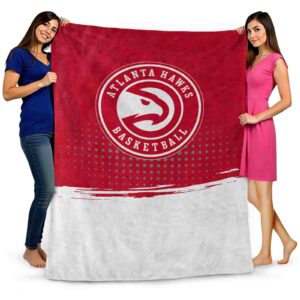 atlanta hawks gradient dots red blanket fashion forward