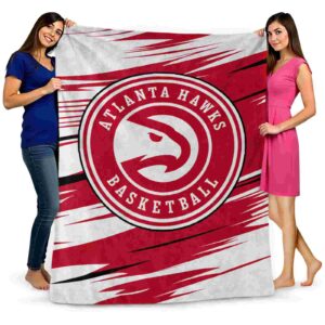 atlanta hawks paint streaks red white blanket fashion forward