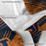 auburn tigers diagonal stripes navy blue blanket best selling