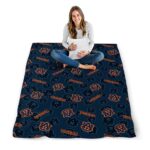 auburn tigers diehard fans navy blue blanket high quality