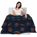 auburn tigers diehard fans navy blue blanket latest model