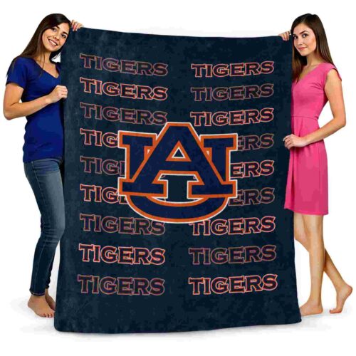 auburn tigers fan pride navy blue blanket fashion forward