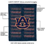 auburn tigers fan pride navy blue blanket new arrival