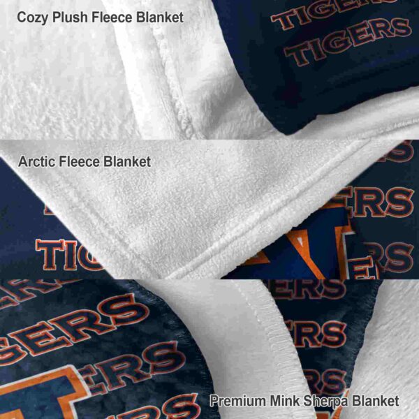 auburn tigers fan pride navy blue blanket premium grade