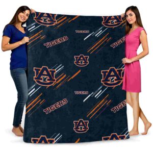 auburn tigers fan spirit navy blue blanket fashion forward
