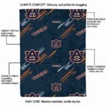 auburn tigers fan spirit navy blue blanket new arrival