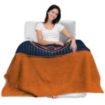 auburn tigers gradient dots navy blue blanket latest model