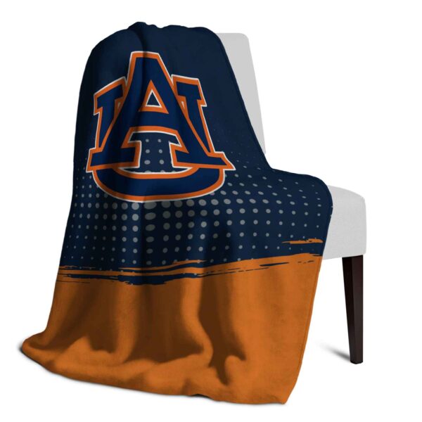 auburn tigers gradient dots navy blue blanket top rated