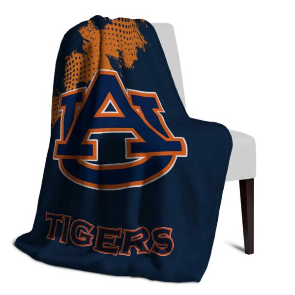 auburn tigers grunge texture navy blue blanket top rated