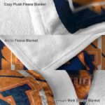 auburn tigers splatter effect navy blue blanket best selling