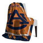 auburn tigers splatter effect navy blue blanket best selling