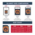 auburn tigers splatter effect navy blue blanket best selling