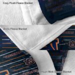 auburn tigers striped pattern navy blue blanket best selling